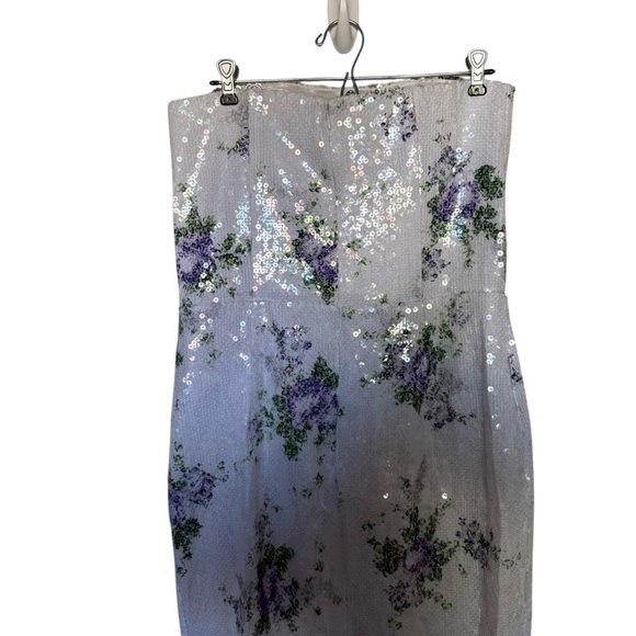 Tanner Fletcher Marilyn Floral Sequin Strapless Dress Shopbop - Picture 9 of 11